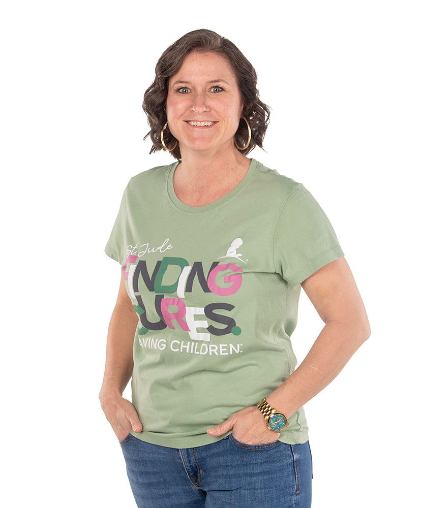 Women Finding Cures Overlap Font T-Shirt
